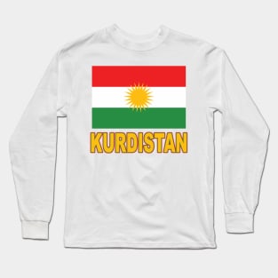 The Pride of Kurdistan - Kurdish Flag Design Long Sleeve T-Shirt